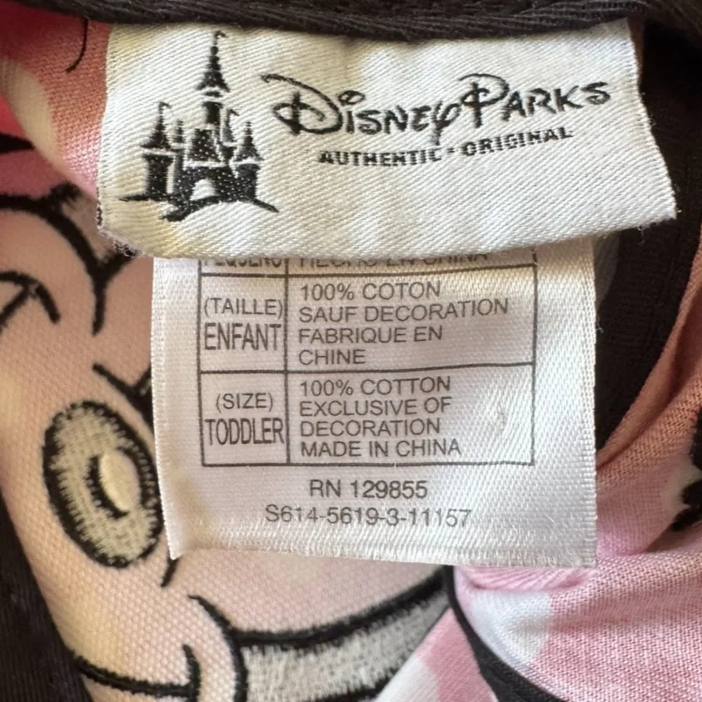 Disney Parks Red and Black Minnie Mouse Hat Toddler Size